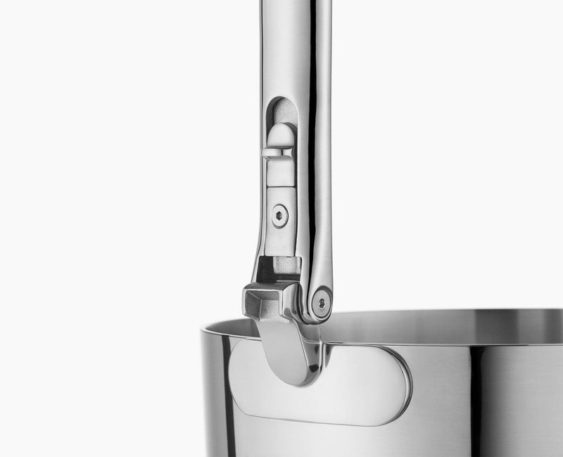 Load image into Gallery viewer, Joseph Joseph Space Steel Folding Handle 6-Piece Saucepan Set
