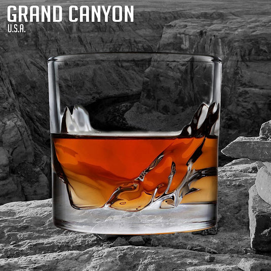 Liiton Grand Canyon Crystal Whiskey Glass - Set of 4