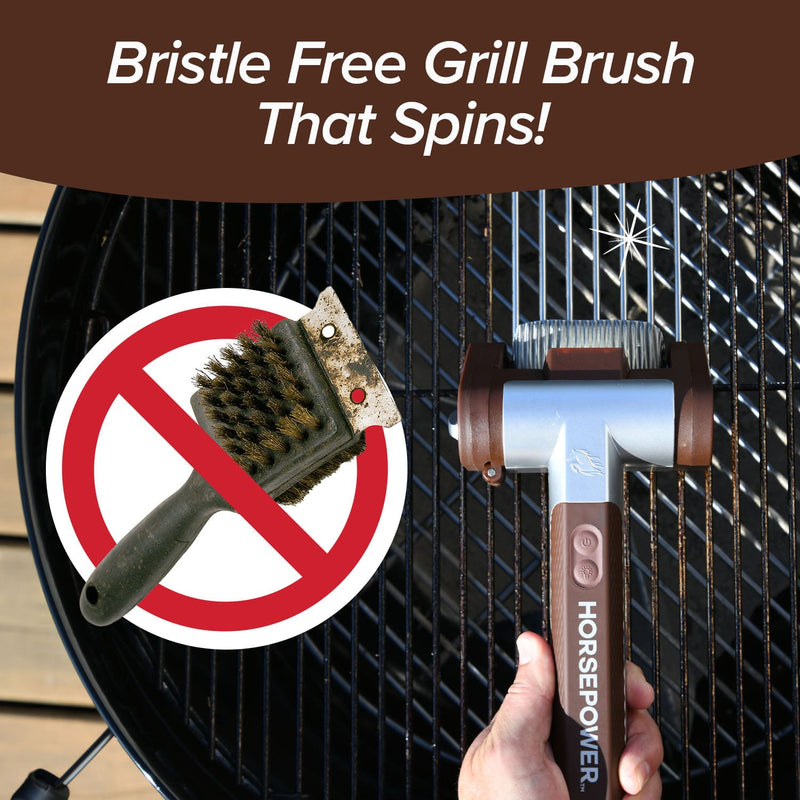 Load image into Gallery viewer, Horsepower Giddy Up Bristle Free Cordless Grill Brush
