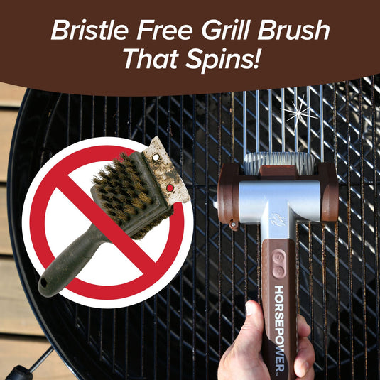 Horsepower Giddy Up Bristle Free Cordless Grill Brush