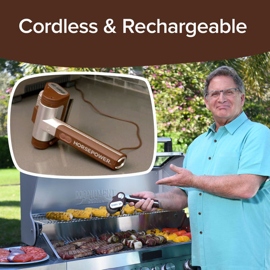 Horsepower Giddy Up Bristle Free Cordless Grill Brush