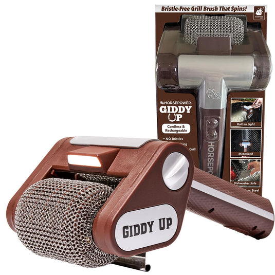 Horsepower Giddy Up Bristle Free Cordless Grill Brush