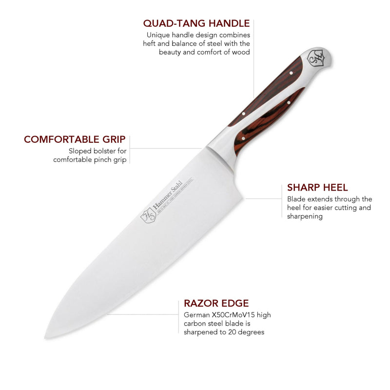 Load image into Gallery viewer, Hammer Stahl 8&quot; Chef Knife
