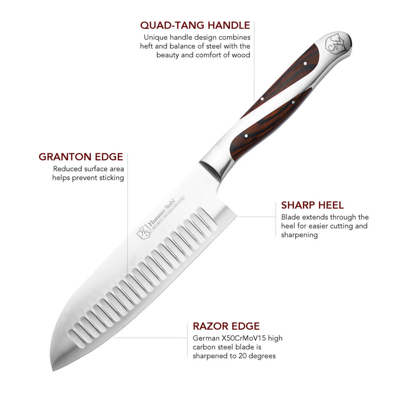 Load image into Gallery viewer, Hammer Stahl 5.5&quot; Santoku Knife
