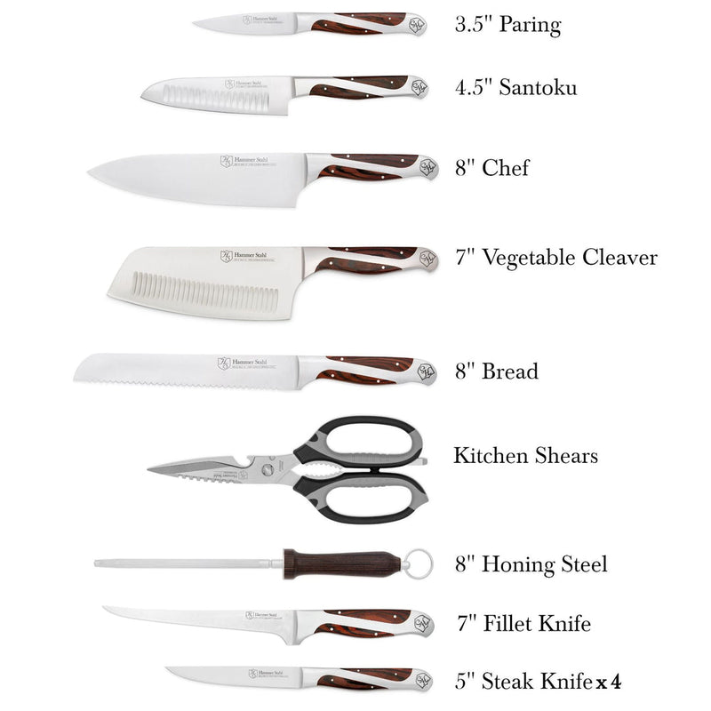 Load image into Gallery viewer, Hammer Stahl 12 Piece Cutlery Essentials

