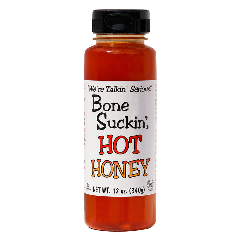 Load image into Gallery viewer, Bone Suckin’® Hot Honey, 12 oz. Bottle
