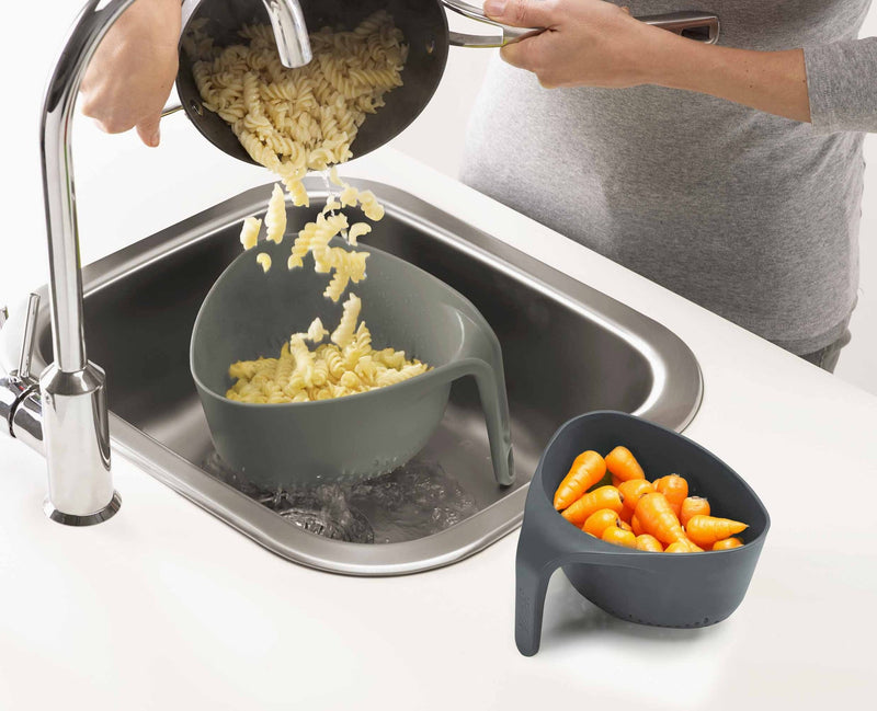 Load image into Gallery viewer, Joseph Joseph Nest™ 2-piece Gray Colander Set
