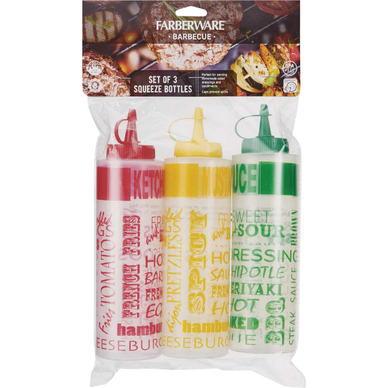 Load image into Gallery viewer, Farberware Condiment Squeeze Bottles (3-Count)

