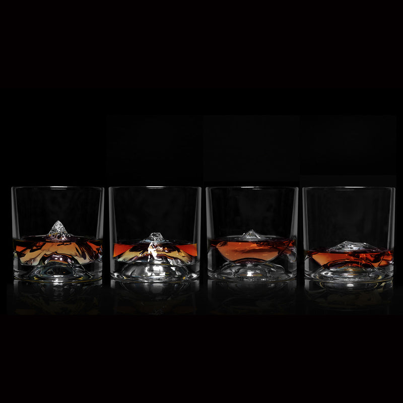 Load image into Gallery viewer, Liiton The Crystal Whiskey Peaks Glass Set of 4
