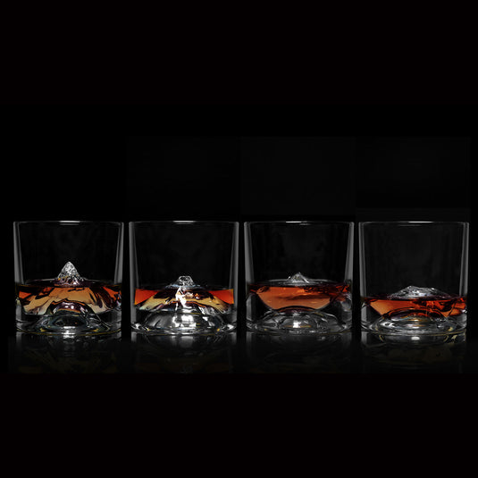 Liiton The Crystal Whiskey Peaks Glass Set of 4