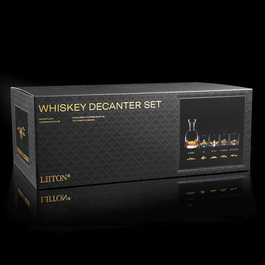Liiton The Peaks Crystal Whiskey Decanter Set