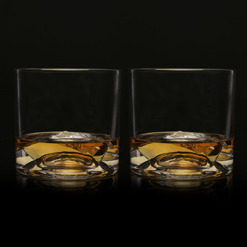Load image into Gallery viewer, Liiton Mt. Blanc Crystal Whiskey Glasses Set of 2
