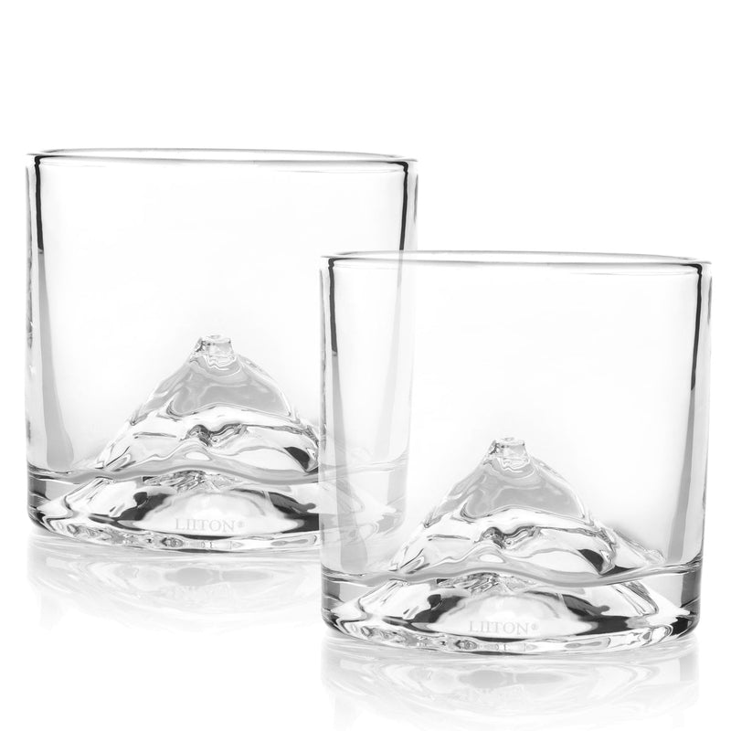 Load image into Gallery viewer, Liiton Fuji Crystal Whiskey Glasses Set of 2
