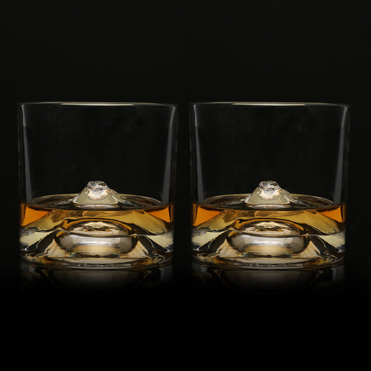 Liiton Fuji Crystal Whiskey Glasses Set of 2
