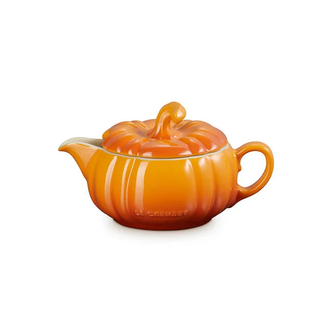 Load image into Gallery viewer, Le Creuset Pumpkin Gravy Boat with Lid
