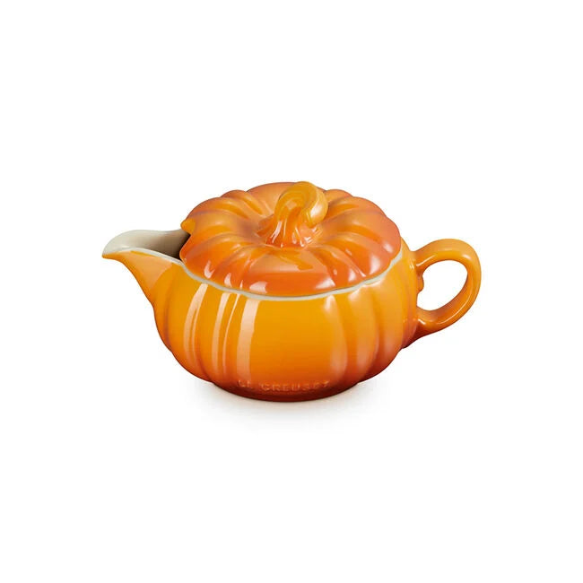 Load image into Gallery viewer, Le Creuset Pumpkin Gravy Boat with Lid
