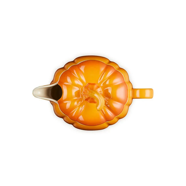 Load image into Gallery viewer, Le Creuset Pumpkin Gravy Boat with Lid
