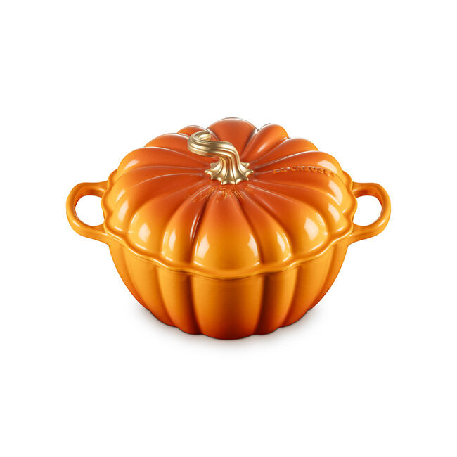 Load image into Gallery viewer, Le Creuset Signature Pumpkin Cocotte 4 Qt
