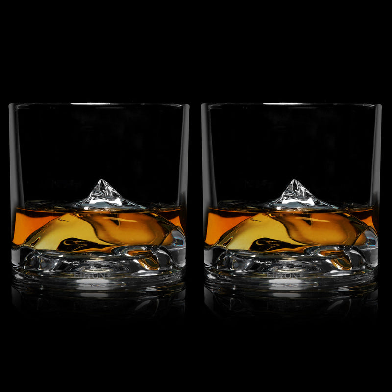 Load image into Gallery viewer, Liiton Everest Crystal Whiskey Glasses Set of 2
