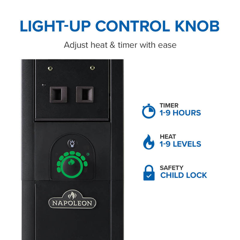 Load image into Gallery viewer, Napoleon Phantom Freestand Outdoor Electric Infrared Heater BUNDLE (2 Heaters) *Flash Sale
