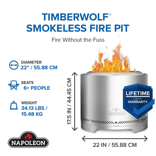 Napoleon Timberwolf® Smokeless Fire Pit