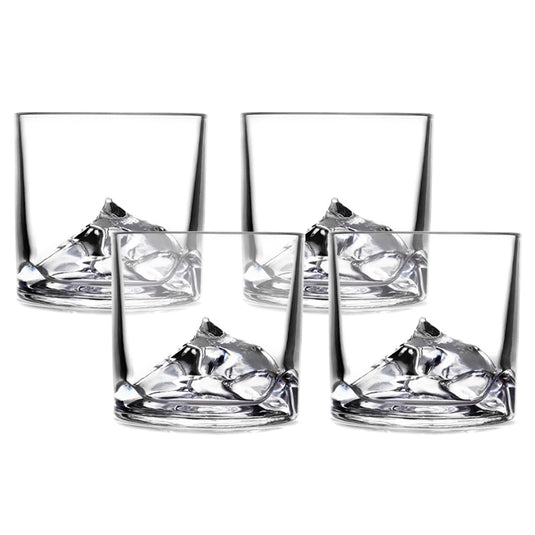 Liiton Everest Crystal Whiskey Glasses - Set of 4