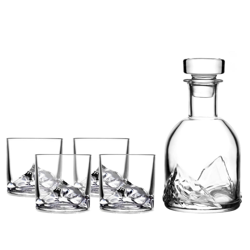 Load image into Gallery viewer, Liiton Everest Crystal Whiskey Decanter Set
