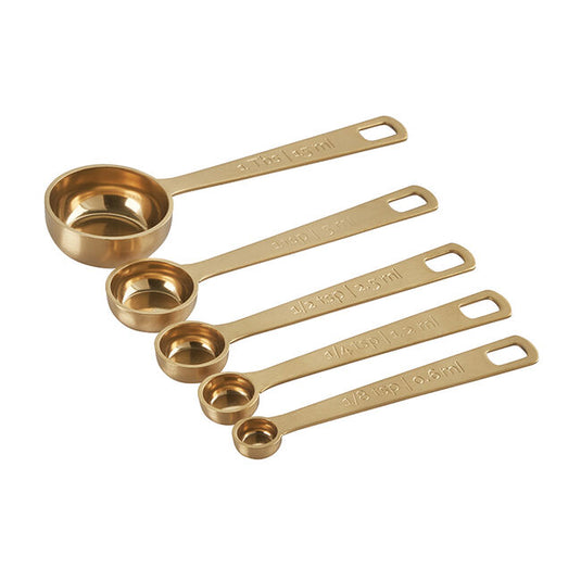 Le Creuset Gold 5-Piece Measuring Spoon Set