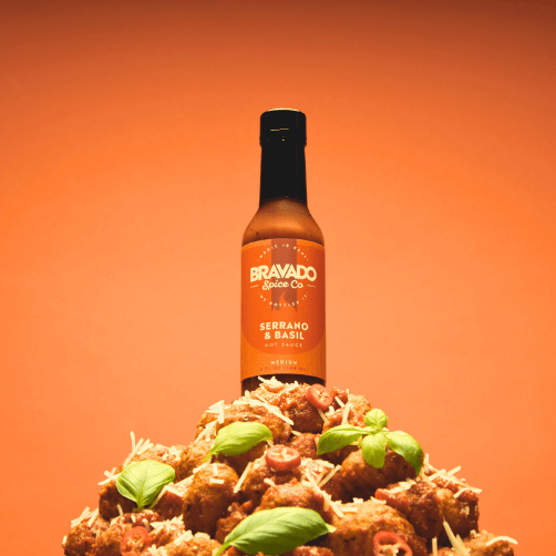 Load image into Gallery viewer, Bravado Spice Co Serrano &amp; Basil Hot Sauce
