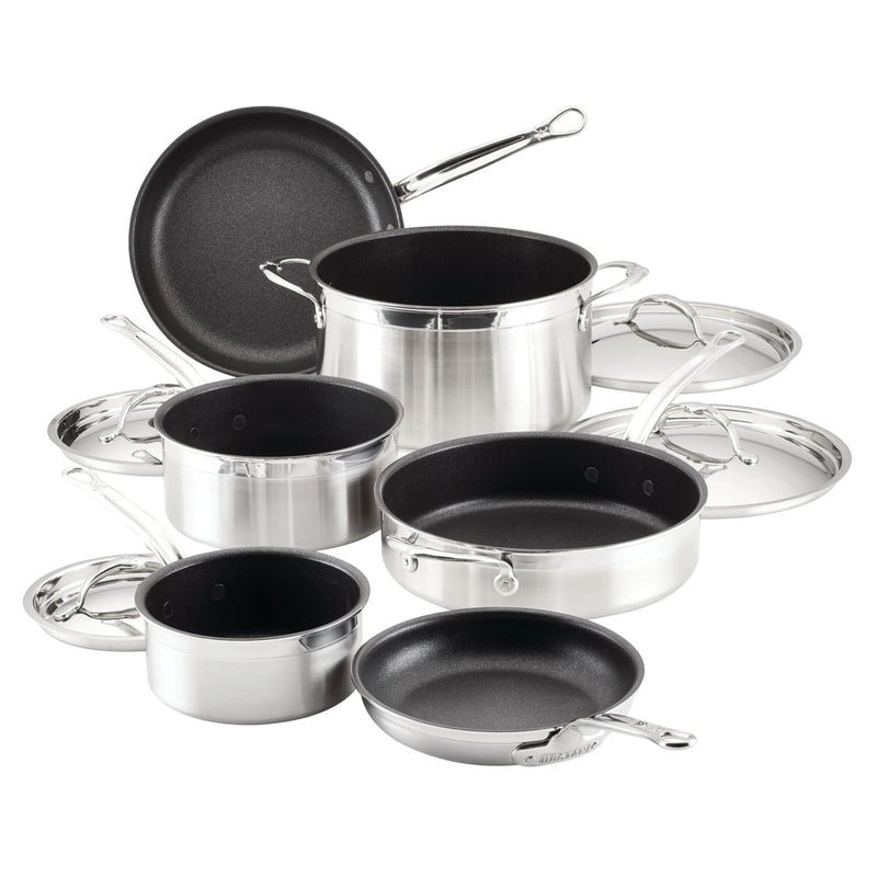 Load image into Gallery viewer, Hestan ProBond Professional Clad Stainless Steel TITUM® Nonstick Ultimate Cookware Set, 10-Piece
