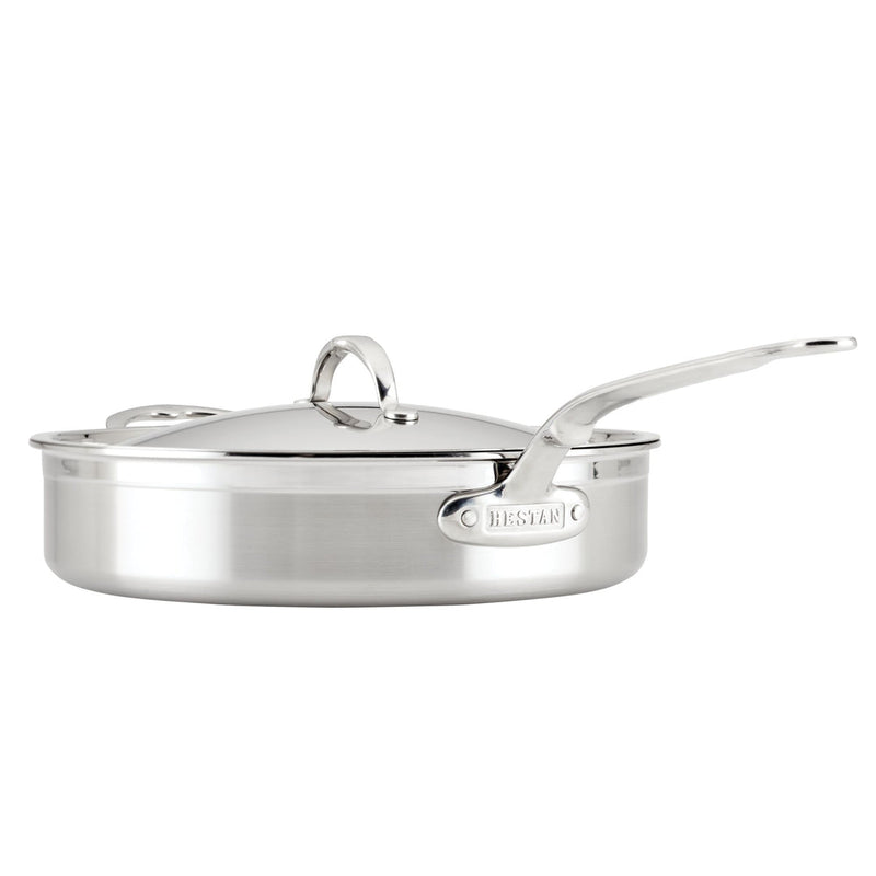 Load image into Gallery viewer, Hestan ProBond Professional Clad Stainless Steel TITUM® Nonstick Sauté Pan with Cover, 5-Quart
