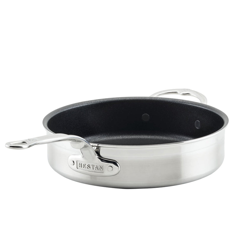Load image into Gallery viewer, Hestan ProBond Professional Clad Stainless Steel TITUM® Nonstick Sauté Pan with Cover, 3.5-Quart
