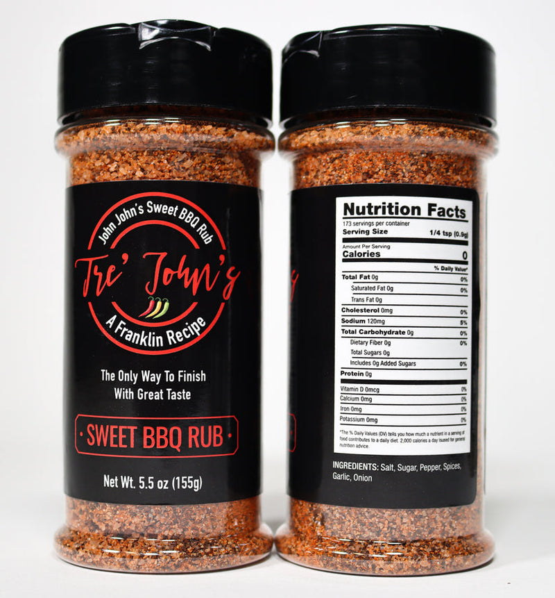 Load image into Gallery viewer, Tre'Johns Sweet BBQ Rub
