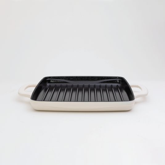 Lodge USA Enamel 11” Enameled Cast Iron Grill Pan