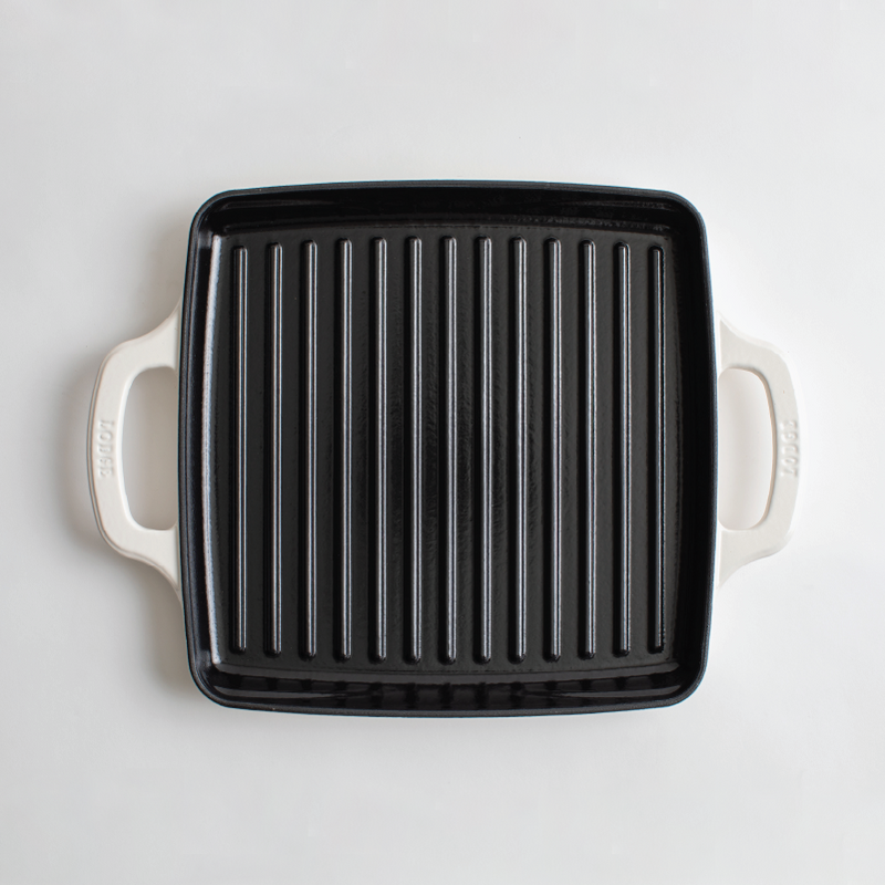 Load image into Gallery viewer, Lodge USA Enamel 11” Enameled Cast Iron Grill Pan Black Friday Sale
