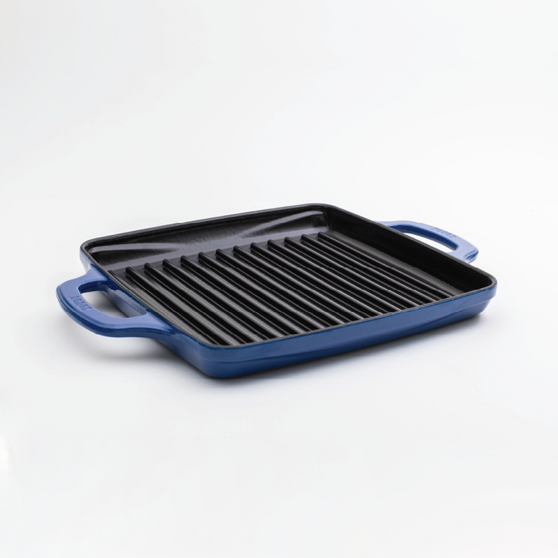 Load image into Gallery viewer, Lodge USA Enamel 11” Enameled Cast Iron Grill Pan Black Friday Sale
