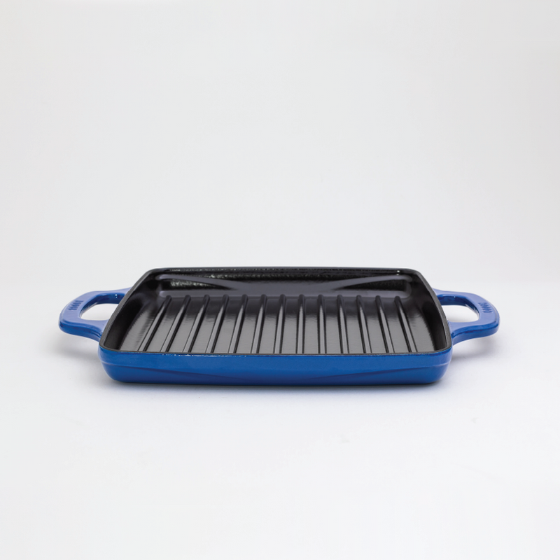 Load image into Gallery viewer, Lodge USA Enamel 11” Enameled Cast Iron Grill Pan Black Friday Sale
