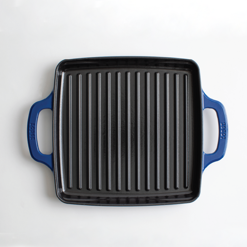 Load image into Gallery viewer, Lodge USA Enamel 11” Enameled Cast Iron Grill Pan Black Friday Sale
