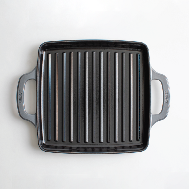 Load image into Gallery viewer, Lodge USA Enamel 11” Enameled Cast Iron Grill Pan Black Friday Sale
