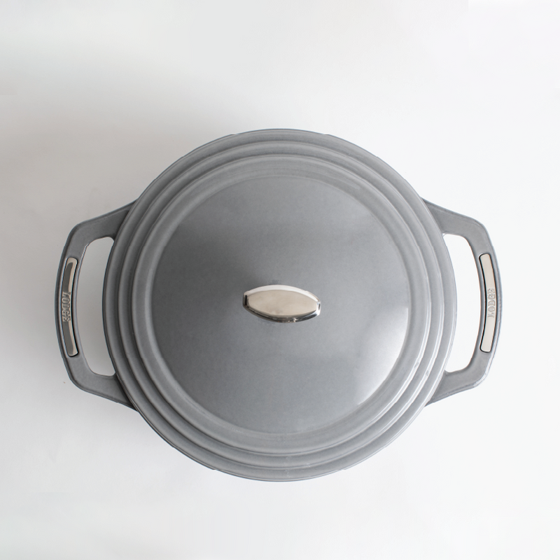 Load image into Gallery viewer, Lodge USA Enamel™ 6 Qt. Enameled Cast Iron Dutch Oven Black Friday Sale
