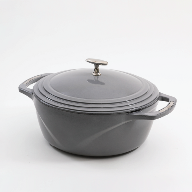 Load image into Gallery viewer, Lodge USA Enamel™ 7.5 Qt. Enameled Cast Iron Dutch Oven Black Friday Sale
