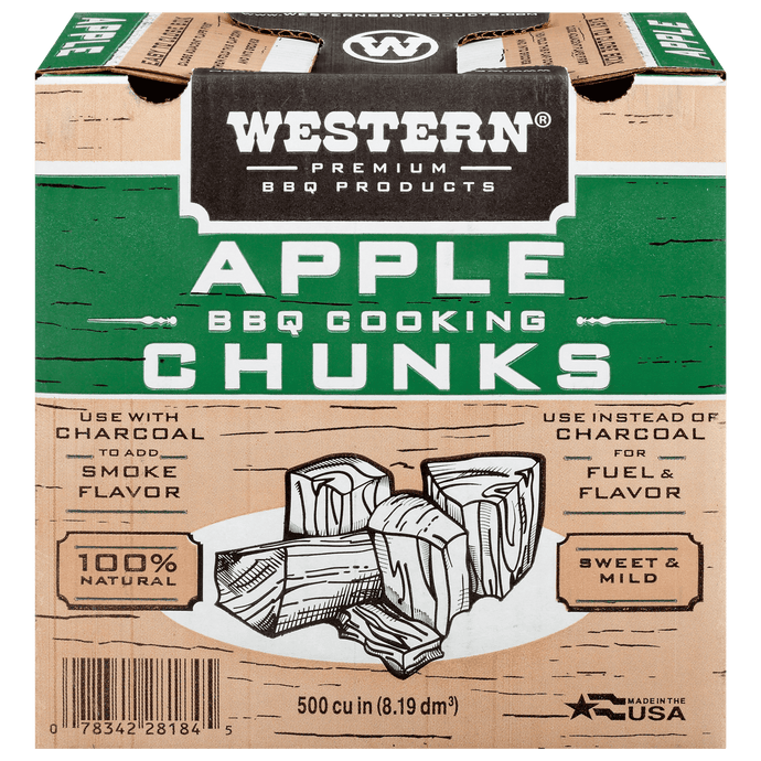 Western Apple Wood BBQ Cooking Chunks