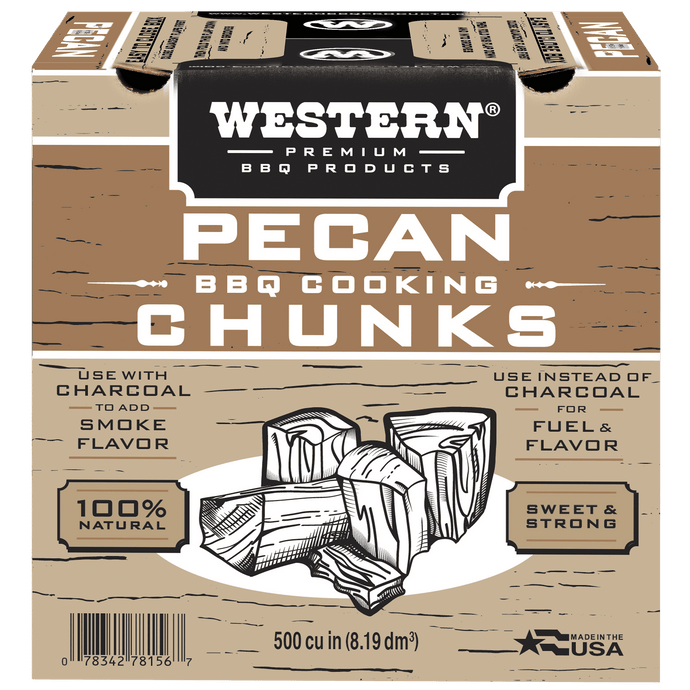 Western Pecan Wood BBQ Cooking Chunks