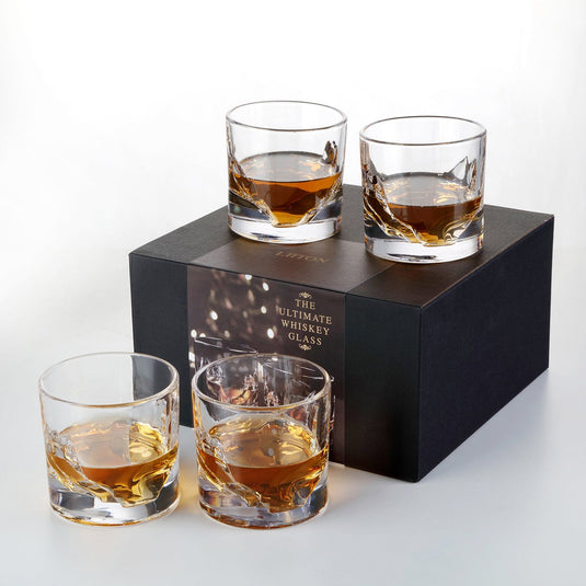 Liiton Grand Canyon Crystal Whiskey Glass - Set of 4