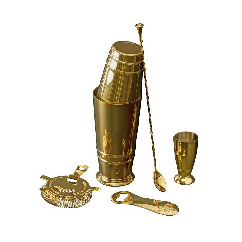 Load image into Gallery viewer, Crafthouse By Fortessa® The Signature Collection Gold Bartender Essentials Set
