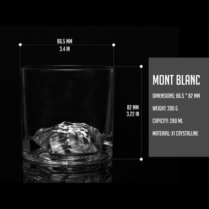 Load image into Gallery viewer, Liiton Mt. Blanc Crystal Whiskey Glasses Set of 2
