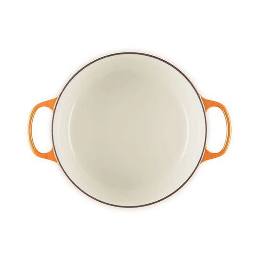 Le Creuset Signature Round Dutch Oven Flamme Dorée with Crucible Knob