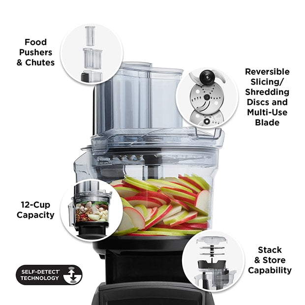 Load image into Gallery viewer, Vitamix 12-Cup Food Processor Attachment with SELF-DETECT®
