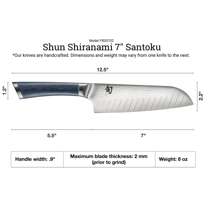 Load image into Gallery viewer, Shun Shiranami 7' Santoku
