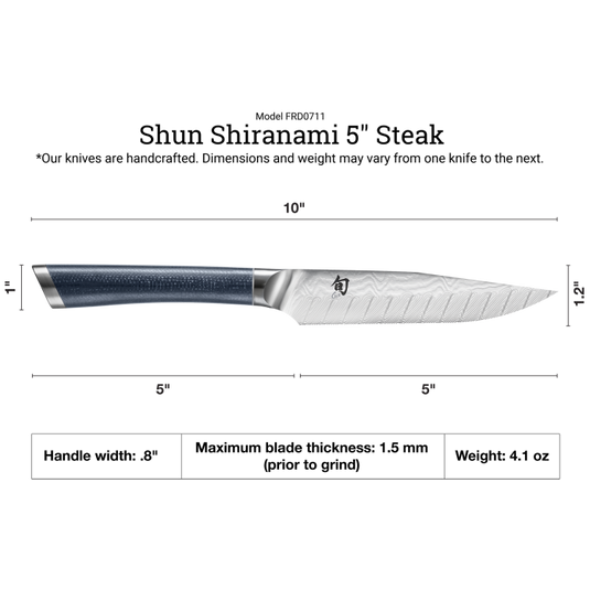 Shun Shiranami 4-Piece Steak Set